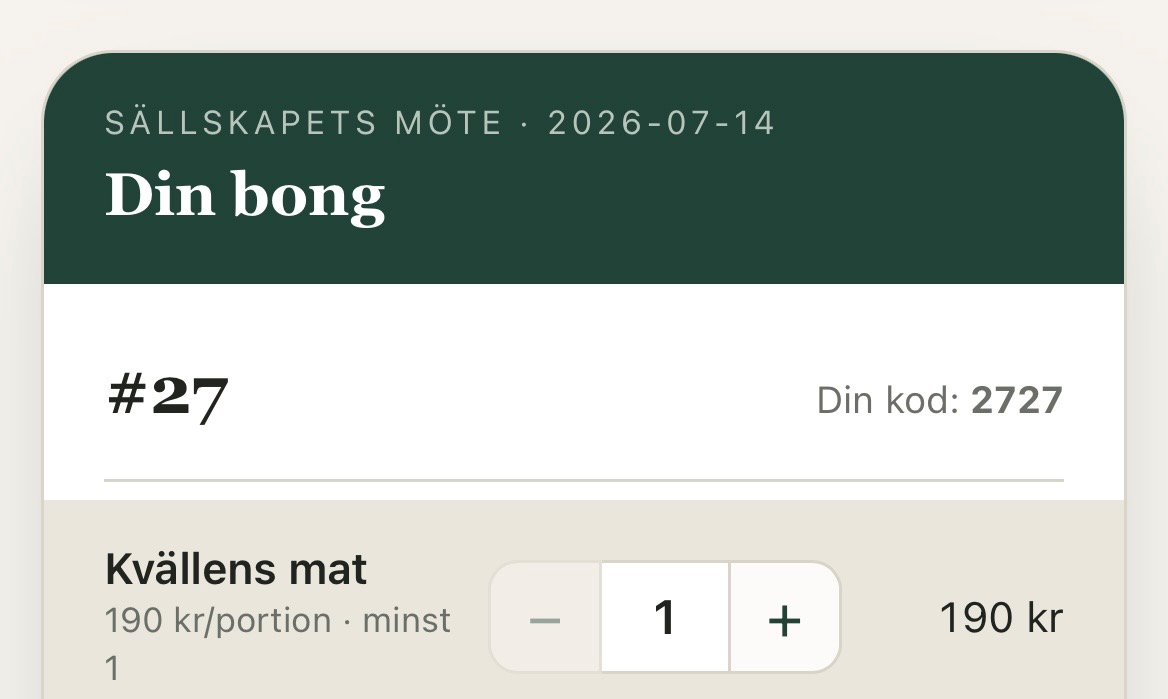 Skärmbild av Bong